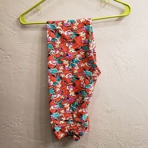 Lularoe Ariel Little Mermaid OS leggings
